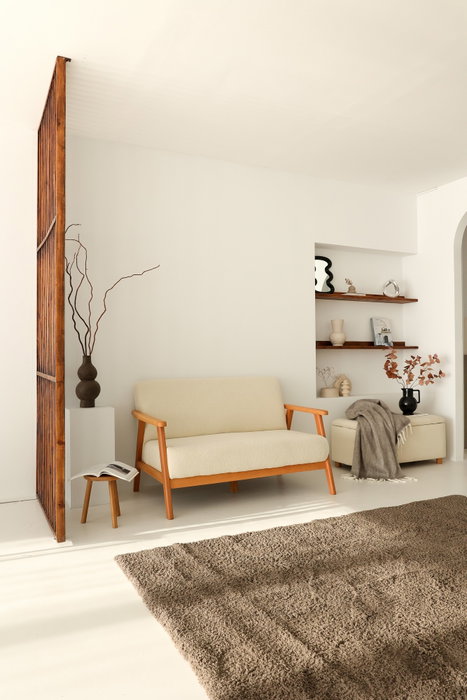 Atelier Del Sofa Nika Sofá de 2 Plazas Blanco